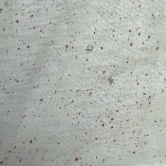 ATM Schoolboy Splatter Print Pima Cotton Distressed Hem Tee women Size S-M - Picture 10 of 12